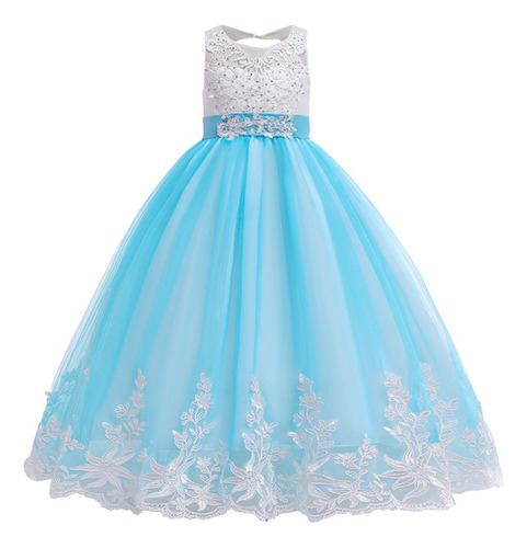 Vestido De Princesa De Tul Y Encaje Para Niñas, Fiesta De Bo