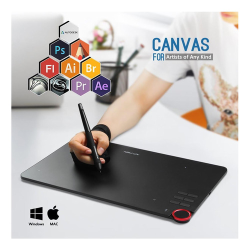 Tableta De Dibujo Xp-pen Deco 03, 8192 Nivel De Lápiz De Sin