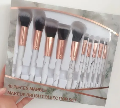 Set 10 Brochas Pinceles Maquillajes Durables Con Dise o