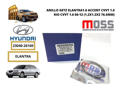 Anillo De Motor Hyundai Getz Elantra 1.6