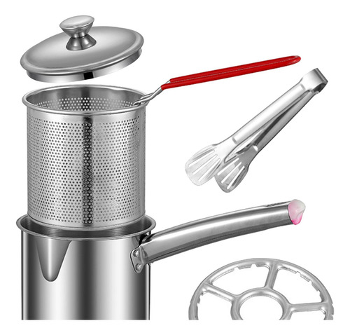 Olla Freidora De Acero Inoxidable, Cesta Combinado 1,2 L