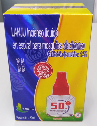 Imagen 1 de 2 de Repelente Incienso Liquido Anti-mosquito Anti-zancudo