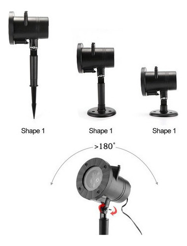 12 Projetor Natal Led Natalino Desenhos Laser Espeto Jardim