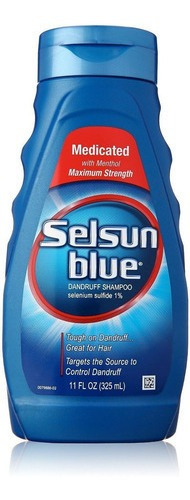 Shampoo Selsun Blue De 11 Onzas Medicado Para Caspa Con