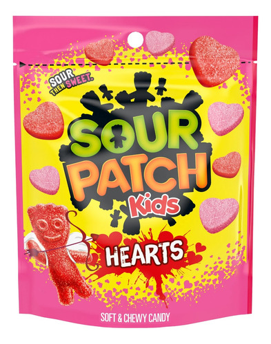 Dulces Sour Patch Kids Hearts Edicion San Valentin Americano