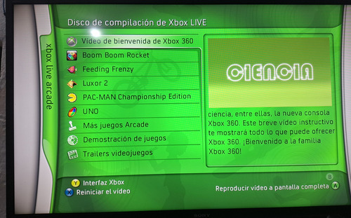 Xbox Live Arcade Xbox 360 (Usado)