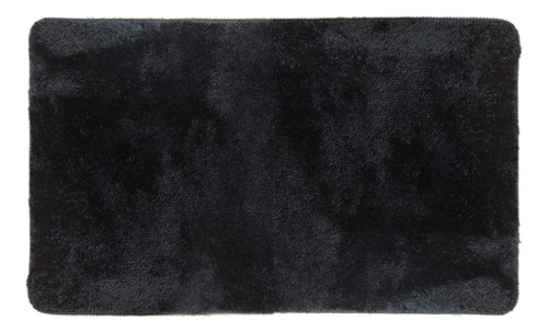 Alfombra De Baño Premium 50 X 80 Cms Con Antideslizante Color Negro Black