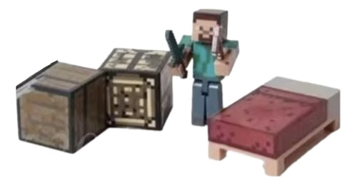 Figura Minecraft - Steve Con Accesorios