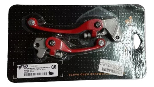 Manija Rebatible Fre/emb Honda Crf 150/230 Roja Wirtz-bmmoto