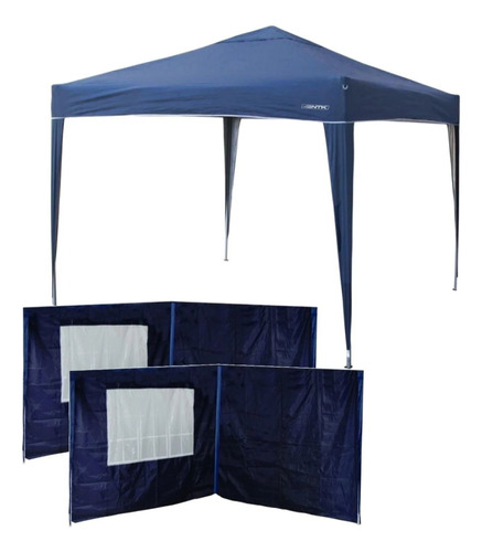 Gazebo Tenda Dobrável Trixx 3m X 3m + 4 Paredes Azul Mor