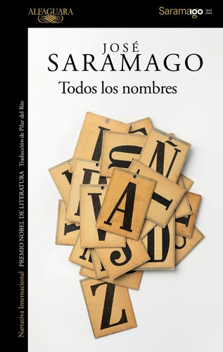 Todos Los Nombres, De Jose Saramago. Editorial Alfaguara En Español