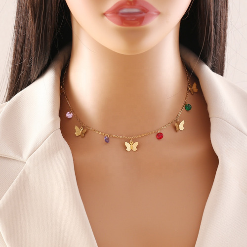 Collar De Acero Inoxidable Con Forma De Estrella Con Forma D