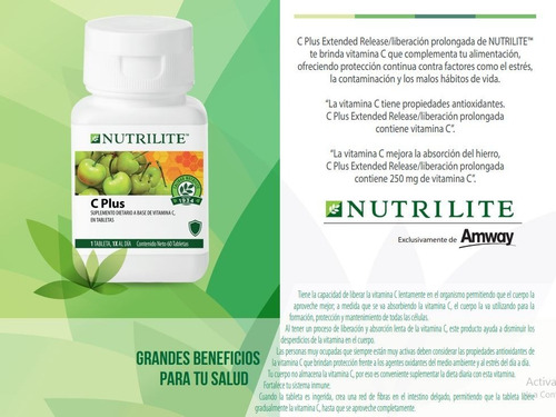 Vitamina C Plus Amway - Unidad A $4 - Unidad a $495