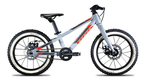 Mountain bike infantil Sense Grom Impact 16 2020 Único freios de disco mecânico com rodinhas de treinamento cor Aqua/Rosa