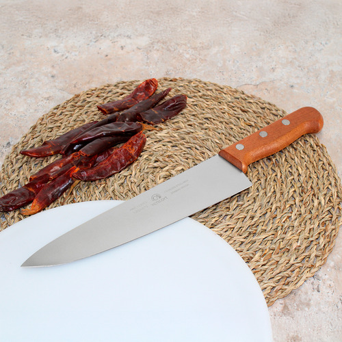 Juego De 3 Cuchillos Chef Con Mango De Madera 6,8,10 Pulgada