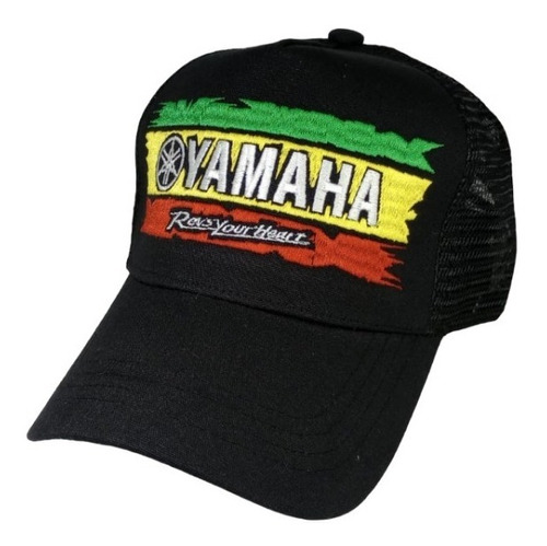 Gorra Yamaha Trucker De Gabardina Bordada