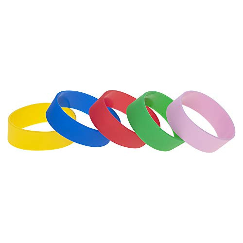20 Pcs Rubber Bracelets 1 Inch Wide Silicone Wristbands...