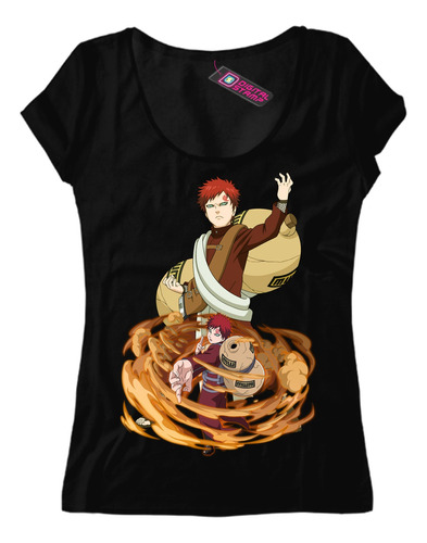 Remera Mujer Gaara Naruto Manga Anime Serie Ab32 Dtg