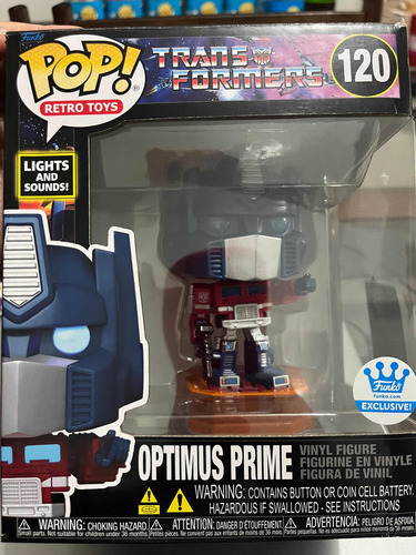 Funko Pop! Retro: Transformers Optimus Prime Luz E Som #120