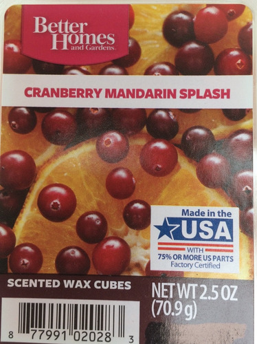 Better Homes And Gardens Cranberry Mandarin Splash Cubos De