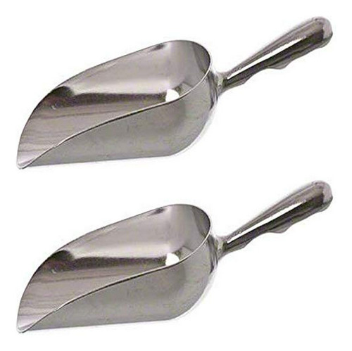 Juego De 2 Cucharas De Aluminio Para Bar Y Cocina, 12 Oz.