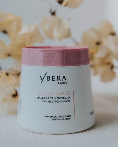 Máscara Ybera Paris Life's Flower hidratação de 200mL 200g