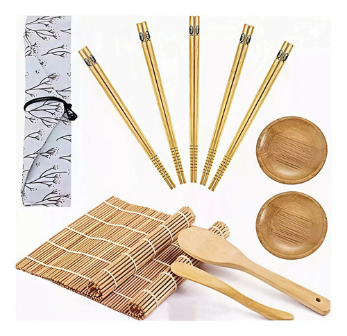 Tyrael Kit De Máquina De Sushi, Palillos Chinos, Tapete