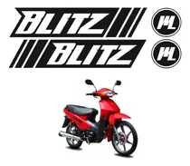 Comprar Kit Calcomanias Vinilo Moto Motomel Blitz 110 \u002F Blitz 125 Negro