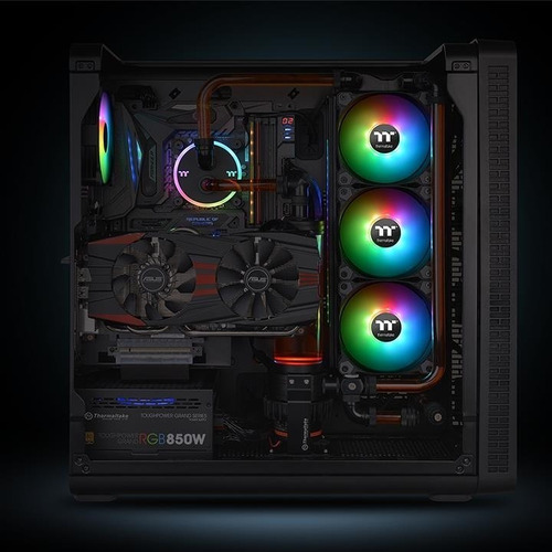 Imagen 9 de 9 de Cooler Gabinete Thermaltake Pure 12 Argb 120mm Pack X3
