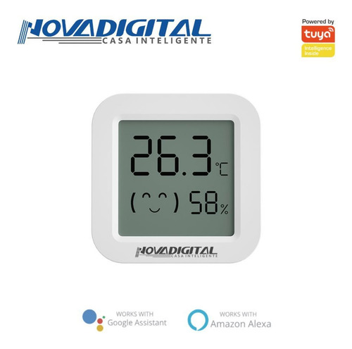 Sensor De Temperatura E Umidade Zigbee Com Display