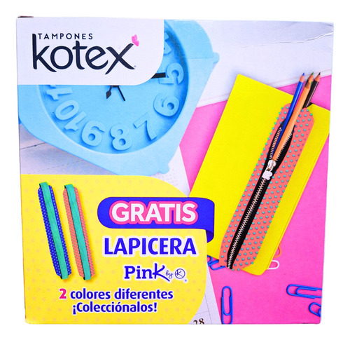 Kit 2 Pz Tampones Kotex Super Plus Flujo Abundante Femenina