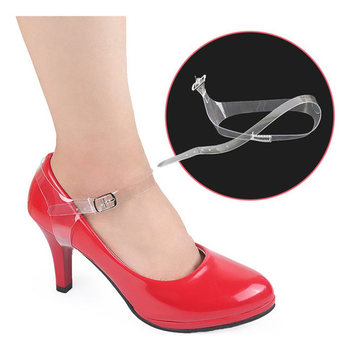 Par Invisible Correas De Zapatos Transparentes Banda Correa