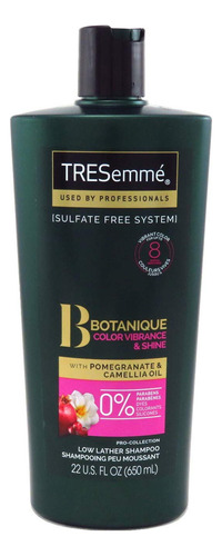 Tresemme Champú Botanique Color Vibrance & Shine 22 Onzas .