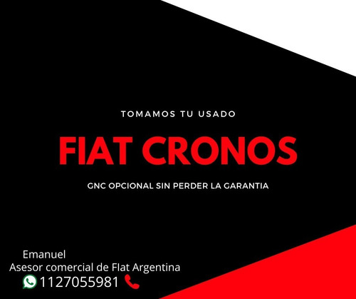 Retira Tu Cronos Fiat 2021 $105.000 Y Cuotas O Tu Usado E
