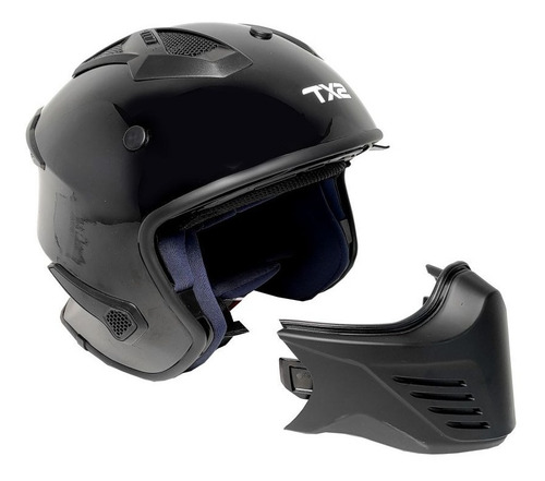 Imagen 4 de 5 de Casco Tech X-2 Cafe Racer Certificado Dot Modular