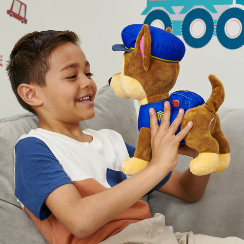 Brinquedo de pelúcia de luxo Paw Patrol Chase com som para crianças