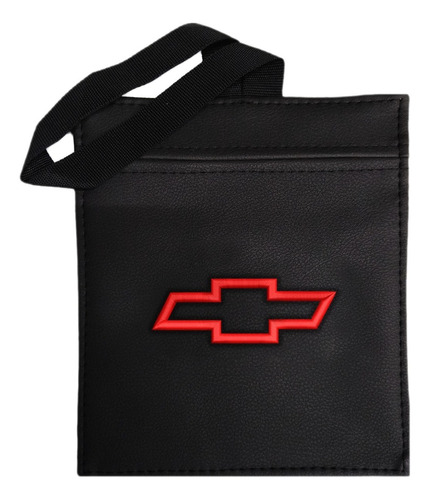 Bolsa  De Basura Para Carro  Chevrolet Logo Borde Rojo