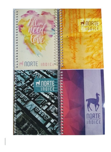 Cuaderno Libreta Norte 4040 Con Espiral Indice 40 Hojas 