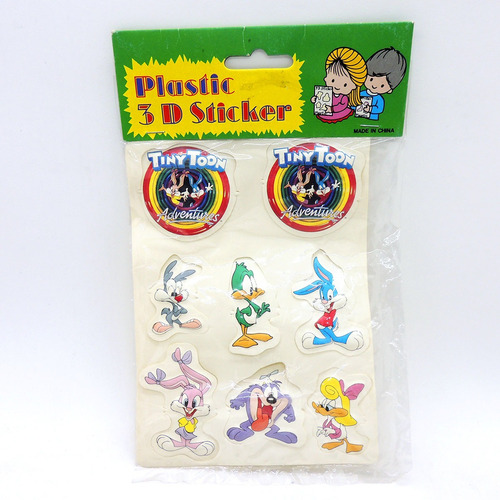 Tiny Toon Adventures Plastic 3d Sticker Bootleg Li 6 Madtoyz