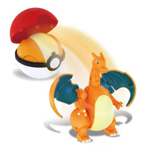 Boneco De Ação De Brinquedo Pokemon Charizard Inside Pokebal