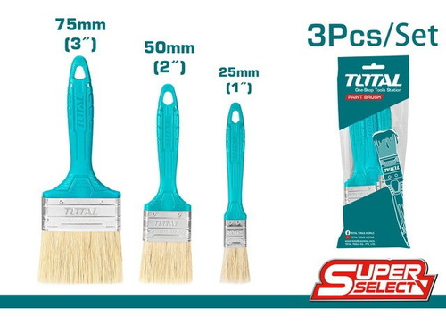 Set 3 Brochas Para Pintura Total Super Select Tht8450301