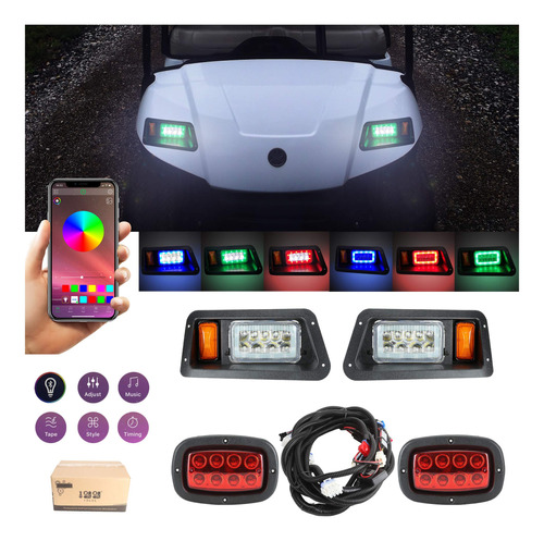 Kit Luz Led Lujo Para Carrito Golf Trasera Yamaha G14 G16 80