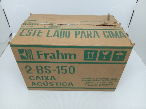 Imagem 2 de 10 de Par Caixa Acústica Alto Falante Frahm Bs150 50w Ihf Sem Uso