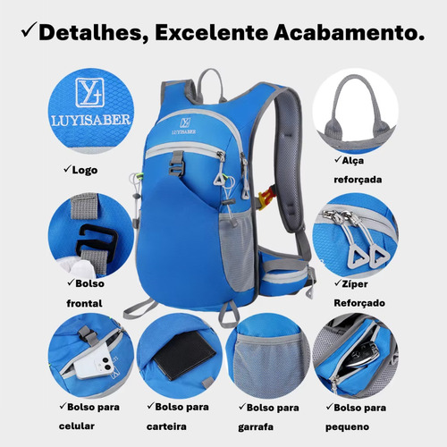 Mochila De Hidratación Impermeable Para Ciclismo Y Trail Run
