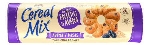 Galletita Cereal Mix Avena y Pasas 207 g