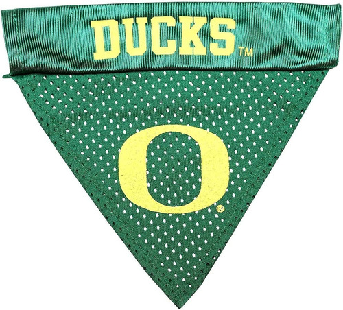 Pet Bienes Ncaa Oregon Patos Collar Bandana, Talla Unica