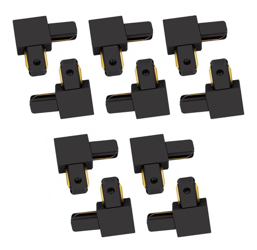 10 Conectores Para Riel Energizado Modelo L Monofasico Hbled