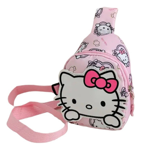 Bandolera Hello Kitty Y Sus Amigos Carita Para Niñas