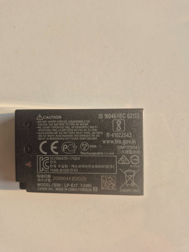 Bateria Para Canon Rp Lp-e17 Original (Usado)