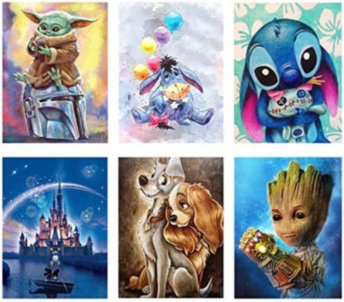 Pintura De Diamantes 5d X6 Kit Disney2